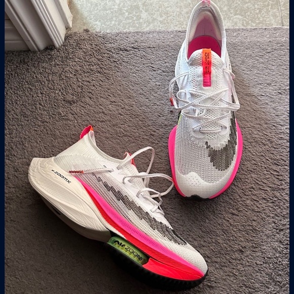 Nike Alpha Fly Next % FlyKnit white/pink - Picture 1 of 9